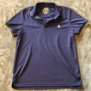 [3/$15] Albert Morris Comfort Navy Blue Polo Shirt